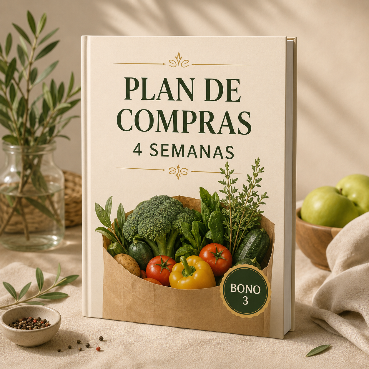Plan de Compras 4 Semanas, bono incluido en Reinicio Bariátrico 21 Días